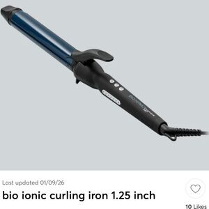 Bio Ionic 1.25" Curling Iron in Teal Blue and Black